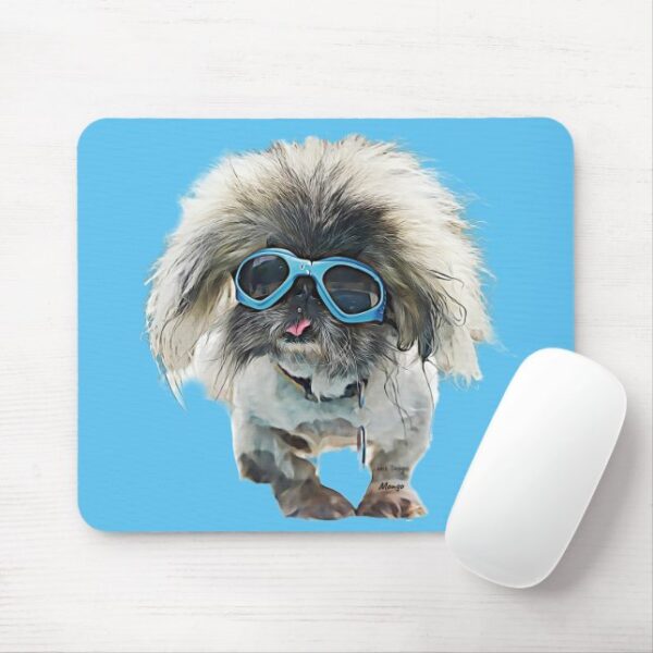 Pekingese Rockstar Mongo Mouse Pad - Image 3